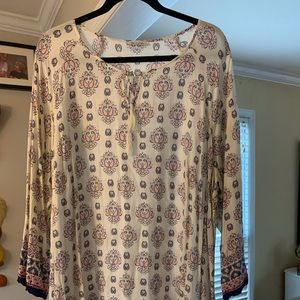 Rose & Rhyme Boho Tunic 3X